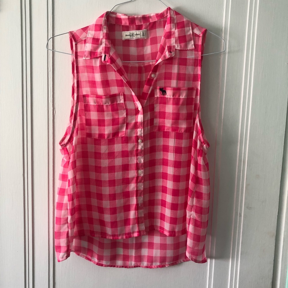 Medium Abercrombie sleeveless top - pink